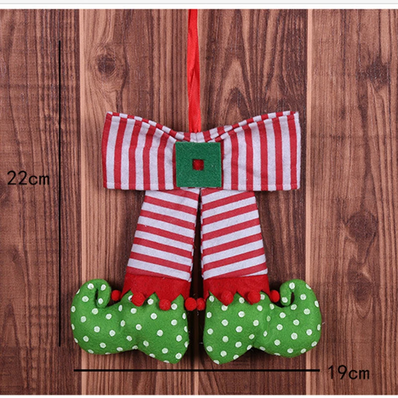 Милые тканевые куклы с бантиком для ног подвесная подвеска на рождественскую