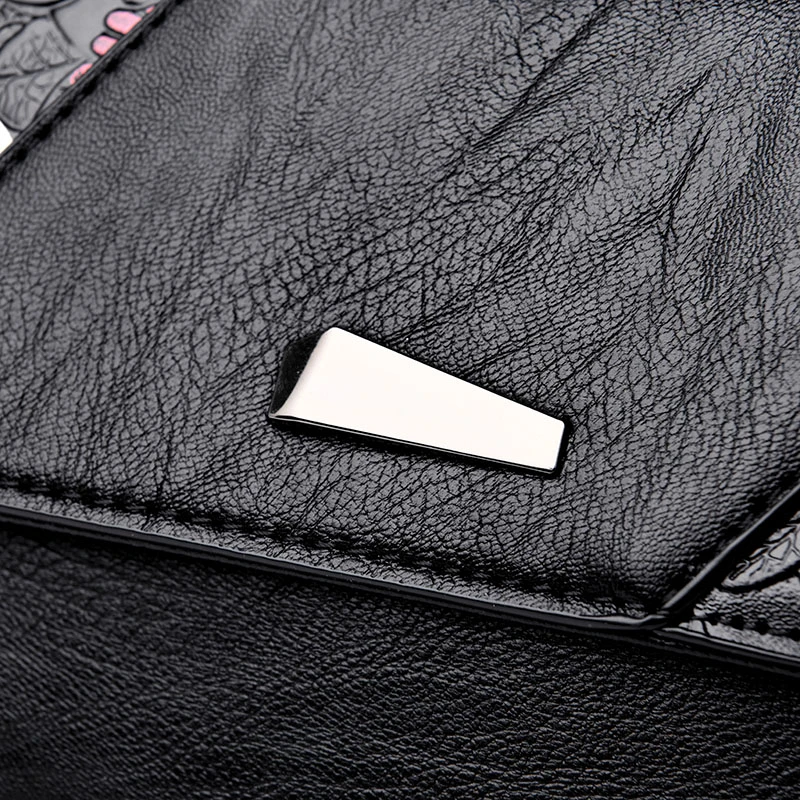 Кожаные сумочки сумки для женщин 2020 женская сумка через плечо с цветами кошельки