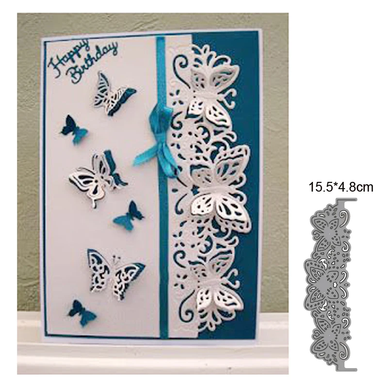 

Metal Cutting Dies Lace Butterfly Strip 2021 New Cut Die Mold Scrapbooking Die Paper Craft Knife Mould Blade Punch Stencils Dies