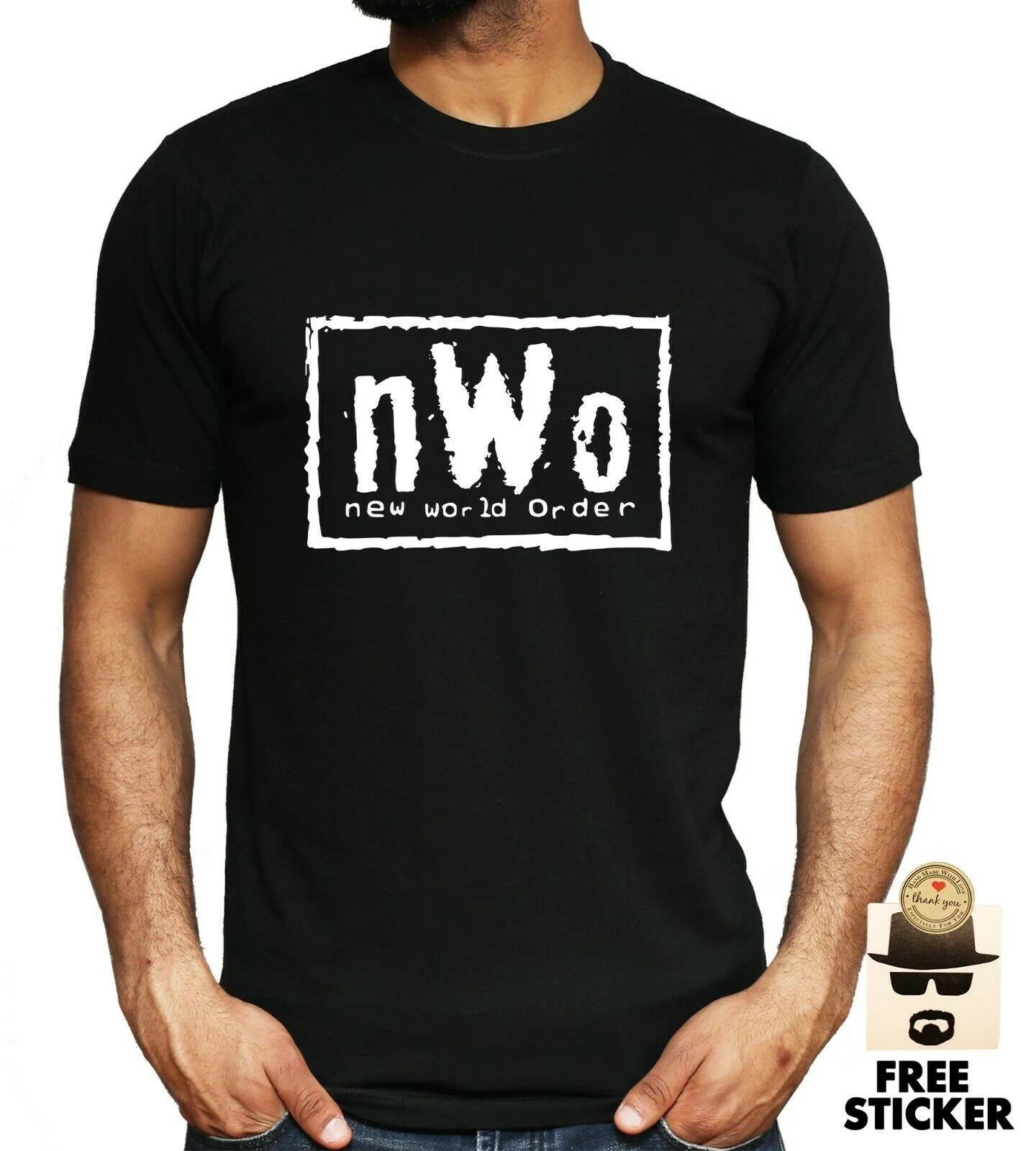 

New World Order T shirt NWO Wrestling Hulk Hogan Scott Hall Kevin Adult Kids Tee