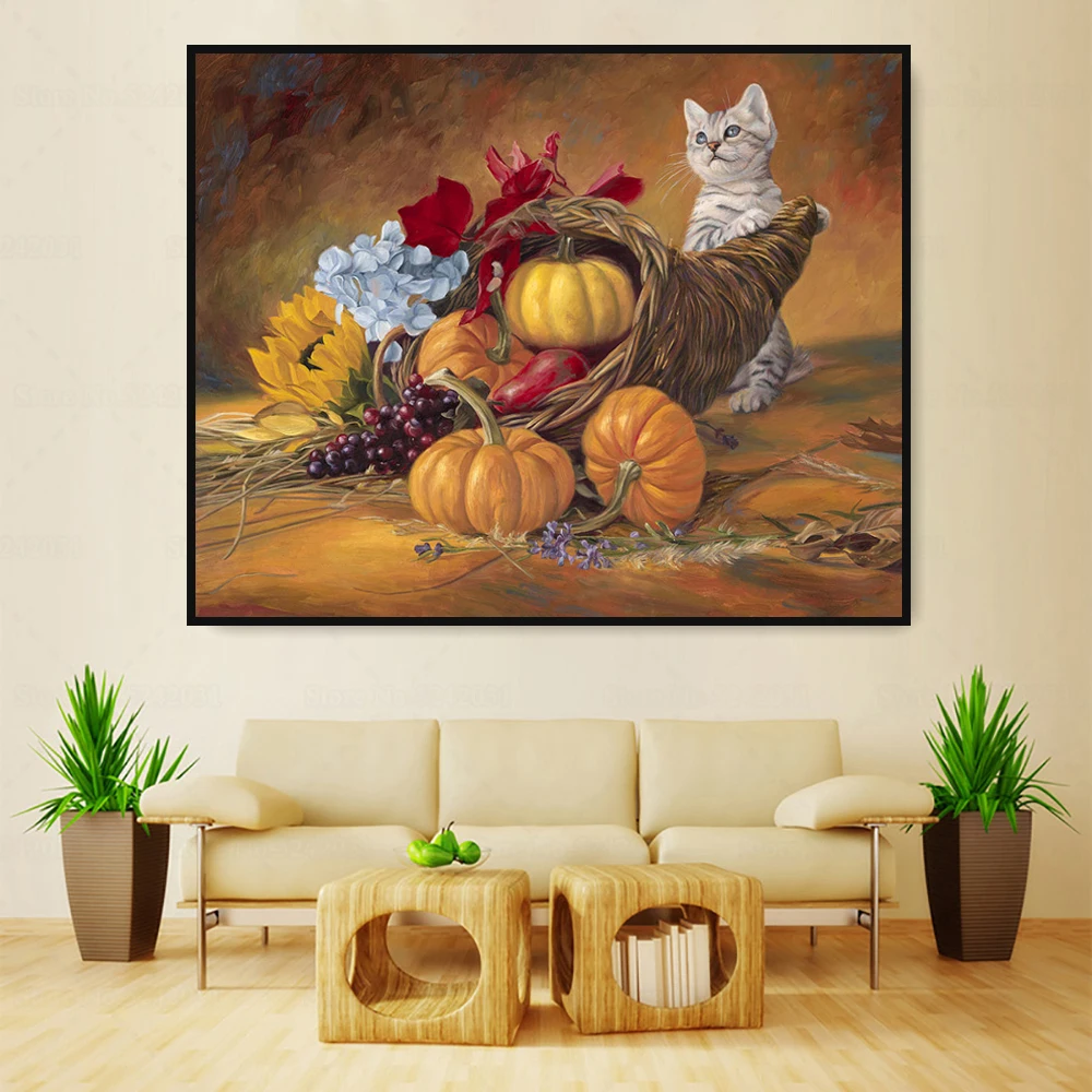 Набор для вышивки крестиком с изображением красивого полностью Квадратный