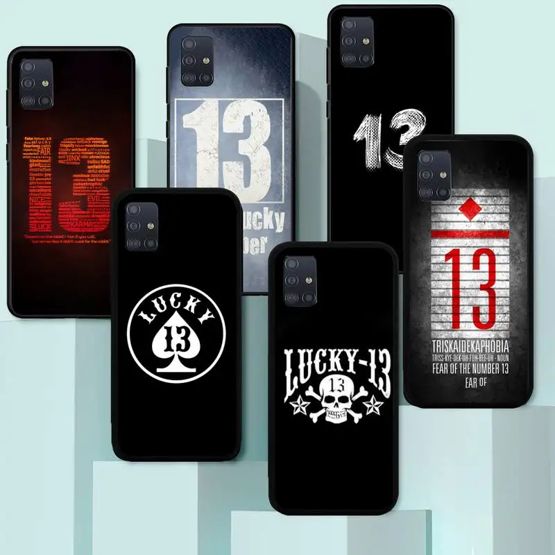 

Lucky number 13 Phone Case for Huawei Y7 Y9 Y6 Y5 Y8 8S 8P Nova 3 4 5 6 7 Pro 2018 2019 4G 5G SE Fundas Cover