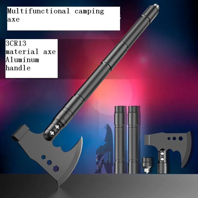 

Outdoor multifunctional High-carbon steel camping Axe Aluminum handle Portable tool set