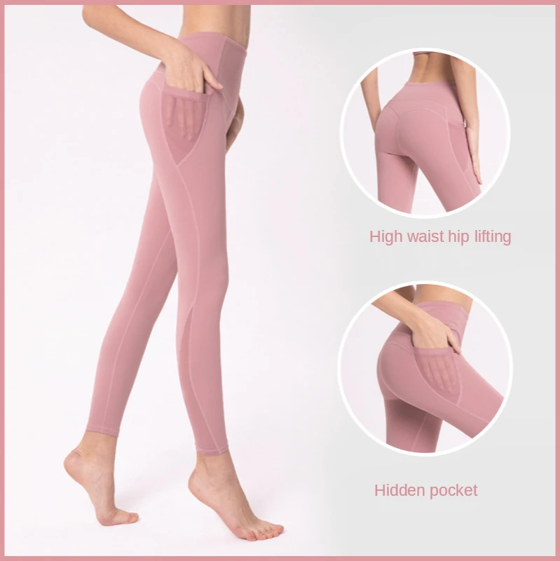 

Summer Women's Yoga Trousers High Waist Tight-fitting Hip Leggings Running Exercise Fitness Joggers Women Sports Pants 2021 New