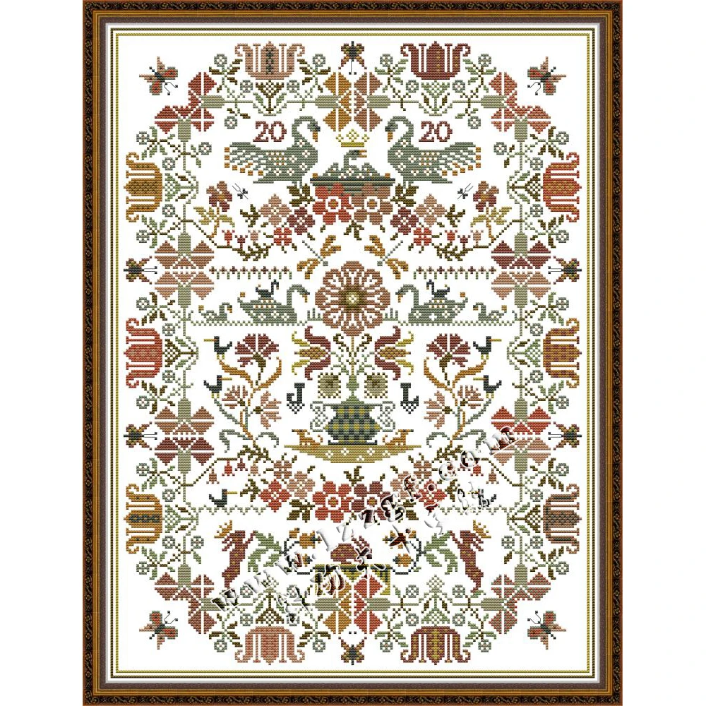 

Набор для вышивки «Вечная любовь», китайские наборы для вышивки крестиком, экологичный хлопок, печатный рисунок 14, 11 карат, подарок «сделай ...