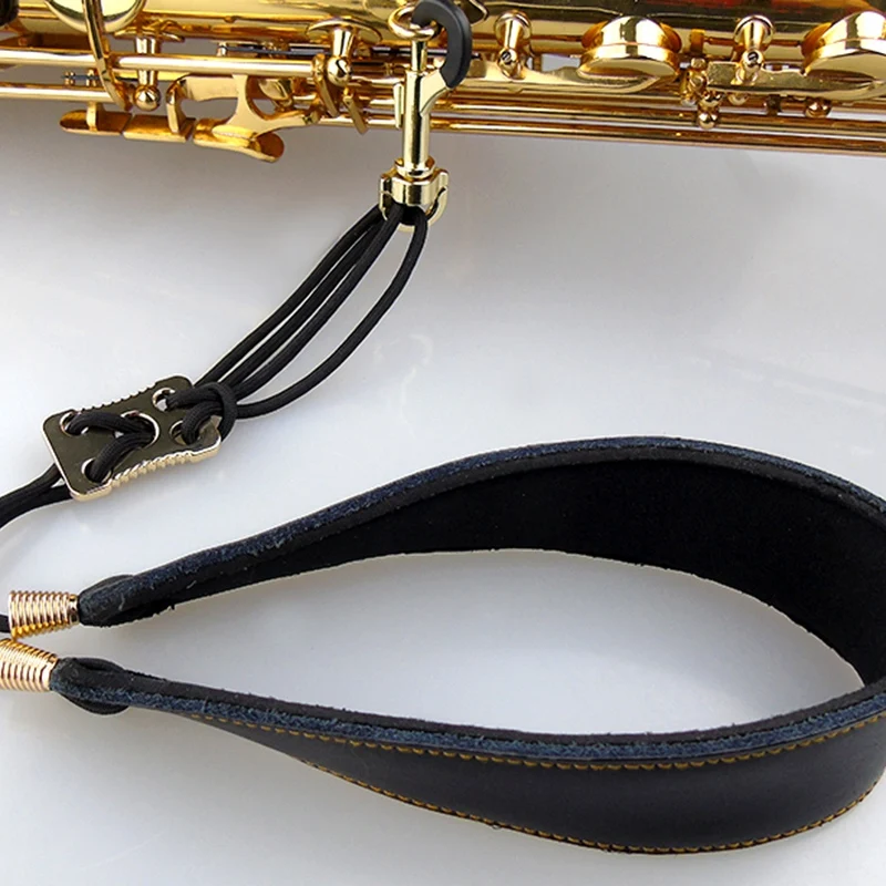 Adjustable Saxophone Shoulder Strap Leather Neck Hang Alto Tenor Student Musical Accessorie | Спорт и развлечения