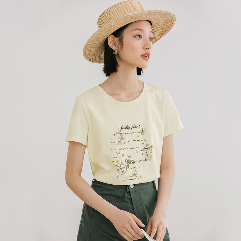 INMAN милые анти-бактерии Tech летние топы креативный узор вышивка женская для