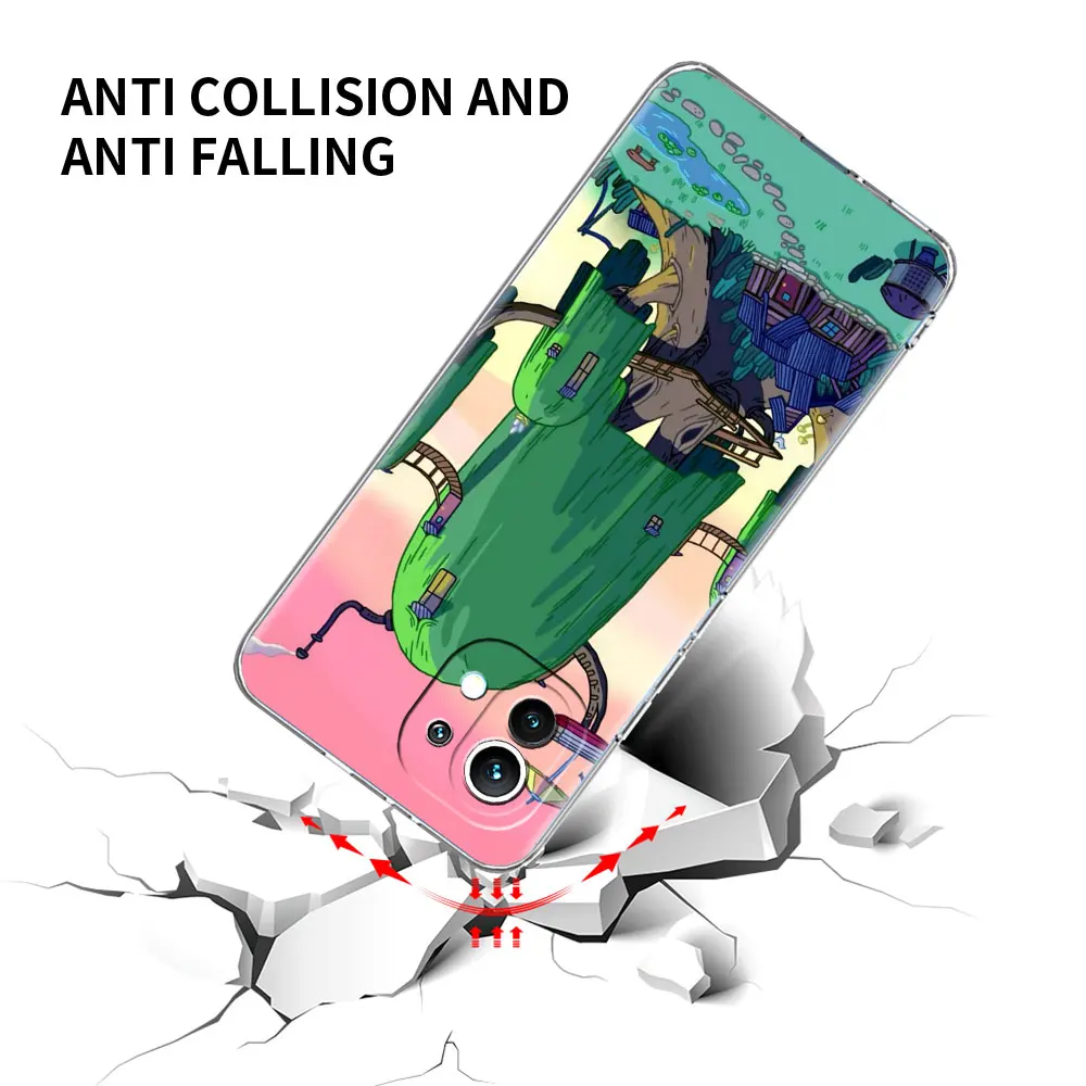 silicone case for xiaomi mi poco x3 nfc 10t pro m3 note 10 lite 11 9t f3 transparent shockproof phone cover anime adventure time free global shipping