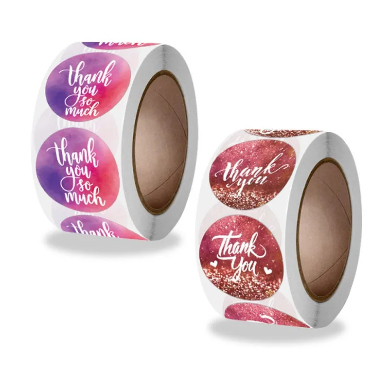 

500 шт. звездное небо, любовь, градиент, круг, спасибо, сделай сам, ручная работа, еда, подарок, канцелярские принадлежности, Упаковочная этикетка, клейкий рулон, Уплотнительная наклейка