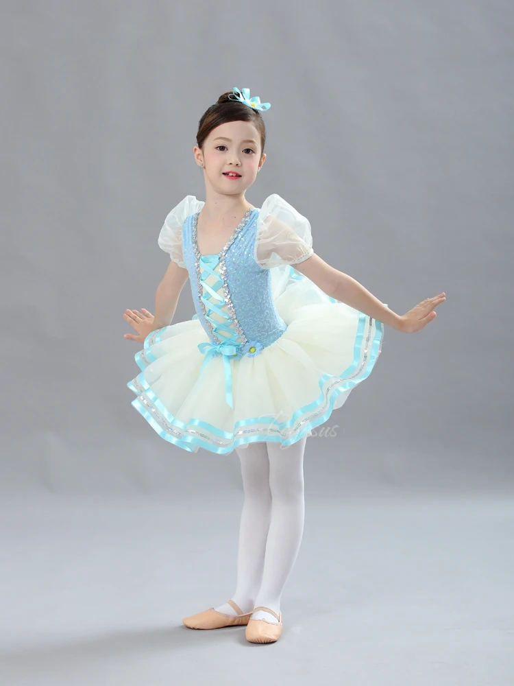

2020 New Tutu Ballet Swan Lake Ballerina Pancake Tutu Girl Child Ballet Dress Kids Dance Costumes Ballerina Stage Performance