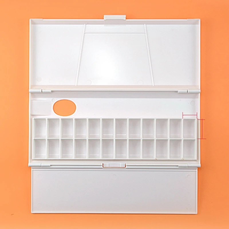 

Watercolor Palette 24 Wells Paint Tray for Paints Storage and Mixing Colors
