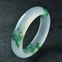 genuine natural green white jade bangle bracelet hand carved charm jewelry fashion accessories amulet for men women lucky gifts