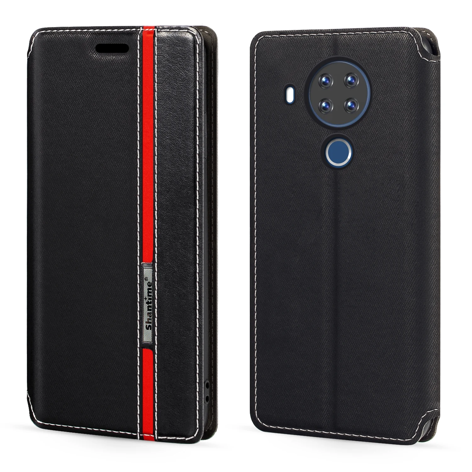 

Модный разноцветный кожаный чехол-книжка с магнитной застежкой и отделением для карт для Nokia 7,3 6,5