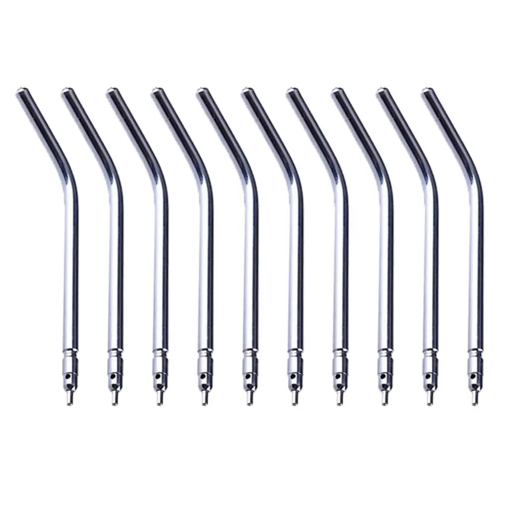 

Set of 10 Air Water Triple Spray Syringe Handpiece Durable Alloy Tips