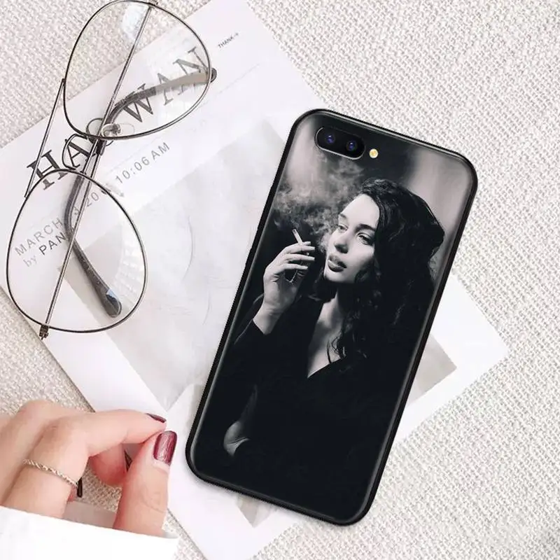 

Sexy fashionable woman smoking Phone Case For OPPO A ax 3 5 3 37 57 59 37 73 75 83 71 2018 11 1k s PRO