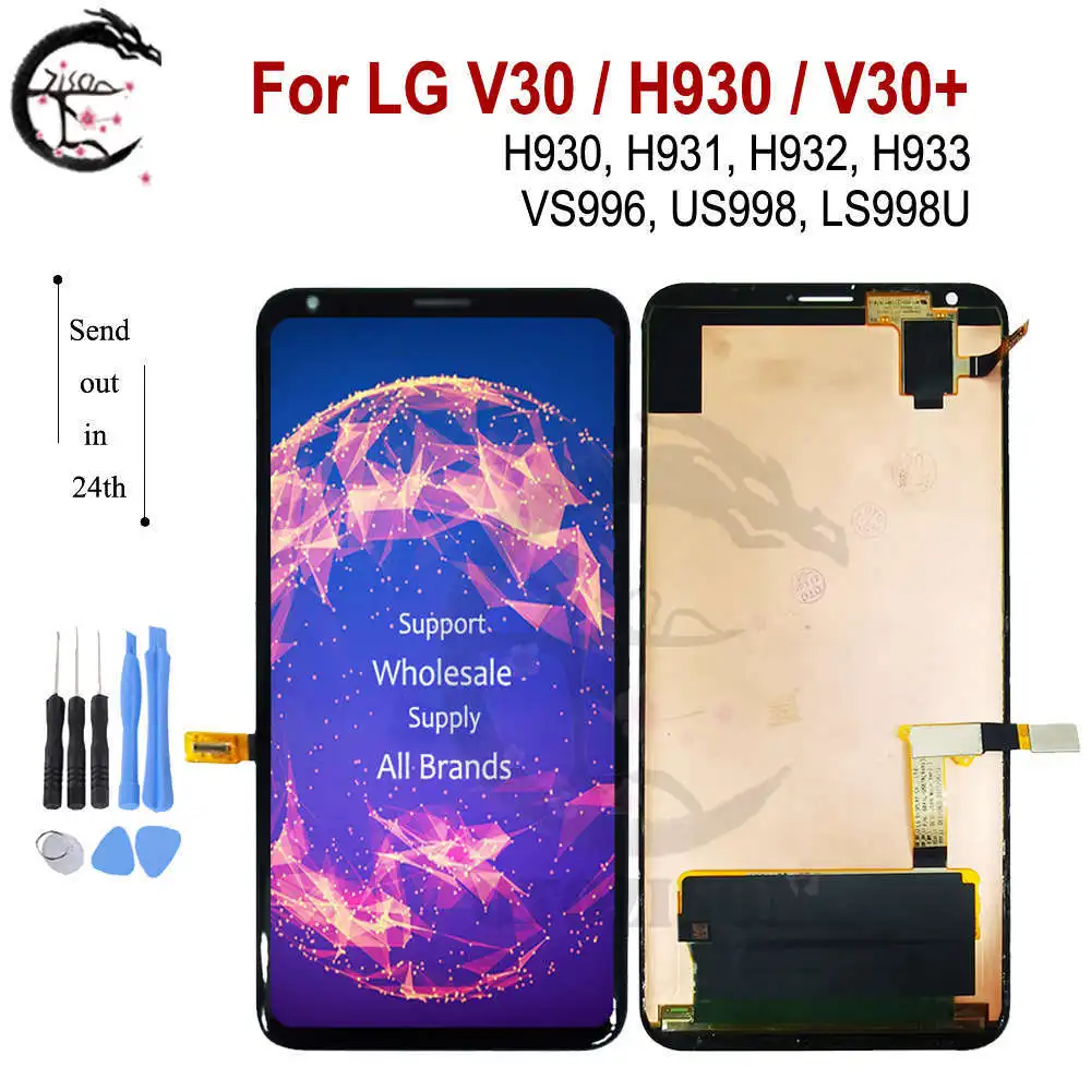 ЖК дисплей 6 0 дюйма с рамкой для LG V30 H930 + экран сенсорный датчик дигитайзер в сборе