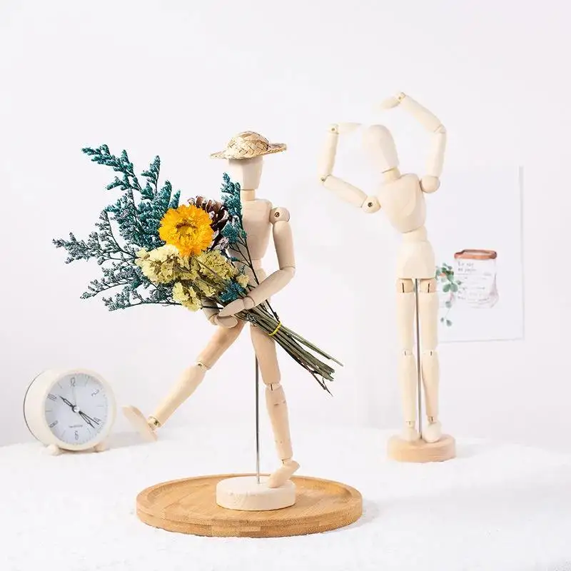 

Ins Dried Flower Decoration Bouquet Puppet Joint People Hug Flower Living Room Home Desk Decoration Decoration Photography Props