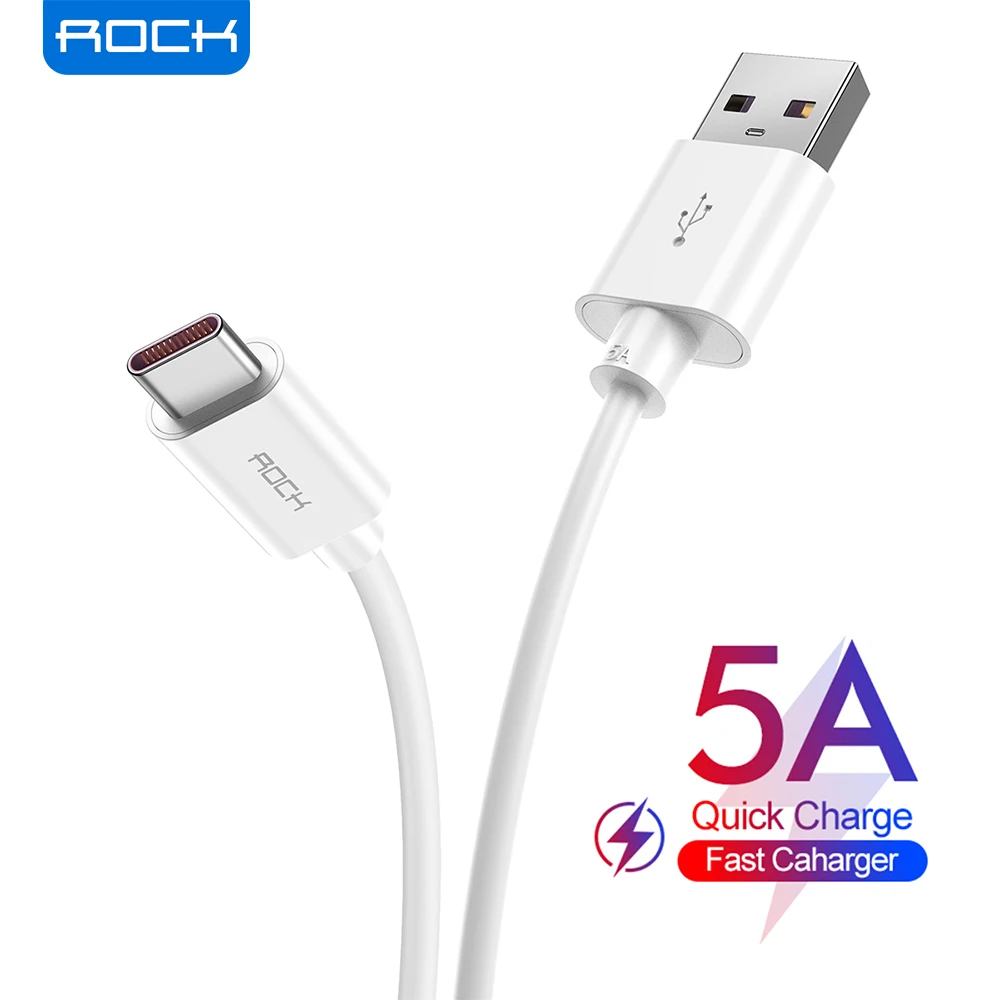 Кабель ROCK USB Type C для Samsung S9 S8 2 шт./лот провод быстрой зарядки мобильный телефон