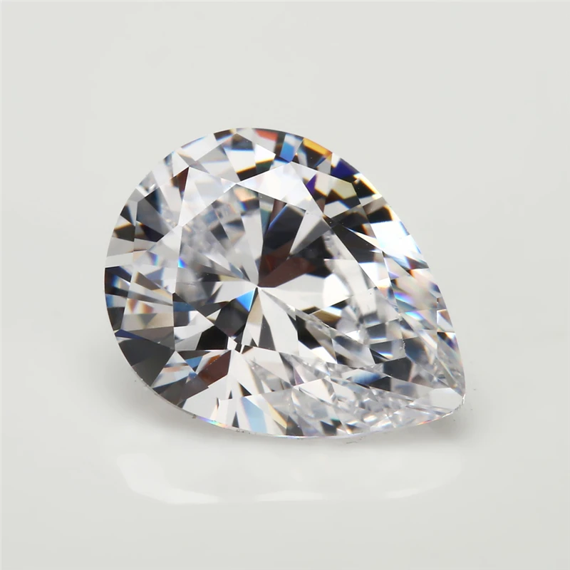 Оптовая продажа Размер цена 3x4 ~ 8x12 мм D EF Цвет Груша Форма Cut Lab Grown Loose Moissanite камень