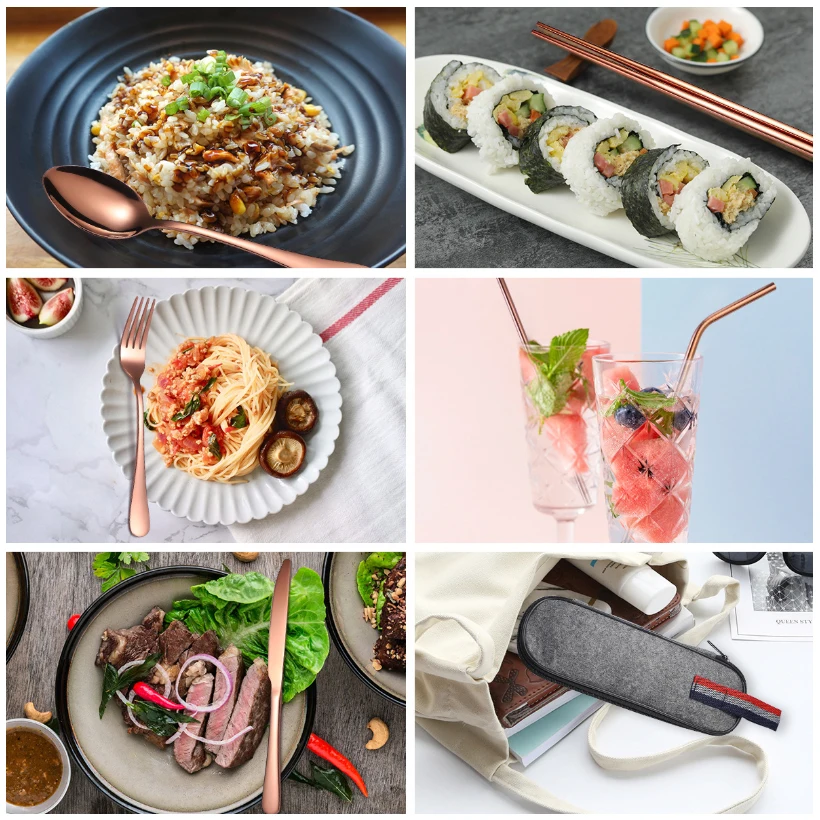 Набор столовых приборов из 4 предметов столовая посуда нержавеющей стали