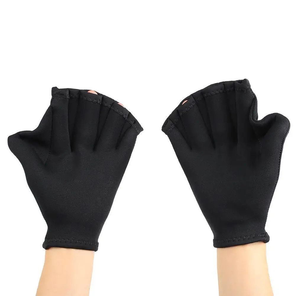 

Training Swim Gloves Swimming Swimming Webbed Webbed Hand Flippers Half Palm Gloves Swimming Webbed Gloves Diving Paddle