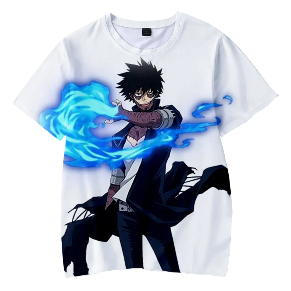 

My Hero Academia Dabi 3d Printing T-Shirt Adult Children Short-sleeved Anime Harajuku Funny Top Otaku Cartoon Comfortable Polo