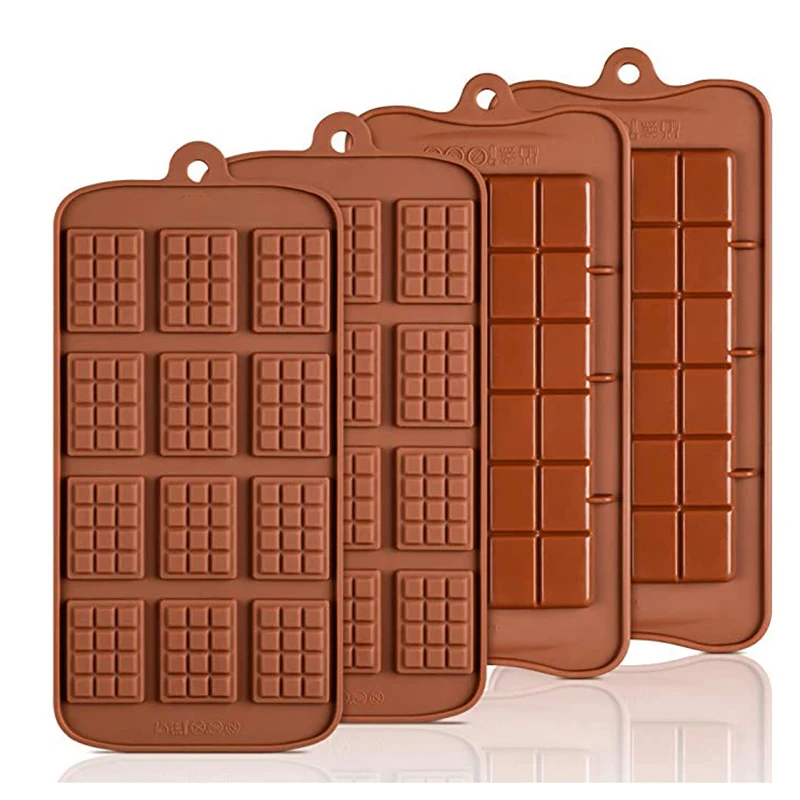 

Silicone Break Apart Chocolate Molds Candy Protein and Engery Bar Silicone Mold