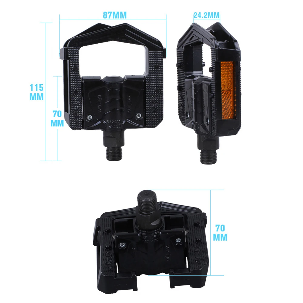 Wellgo F265 Aluminum Folding Bike MTB Road Bicycle Padel Cr-Mo 9/16" 2DU Bearing Pedal Cycling Parts images - 6