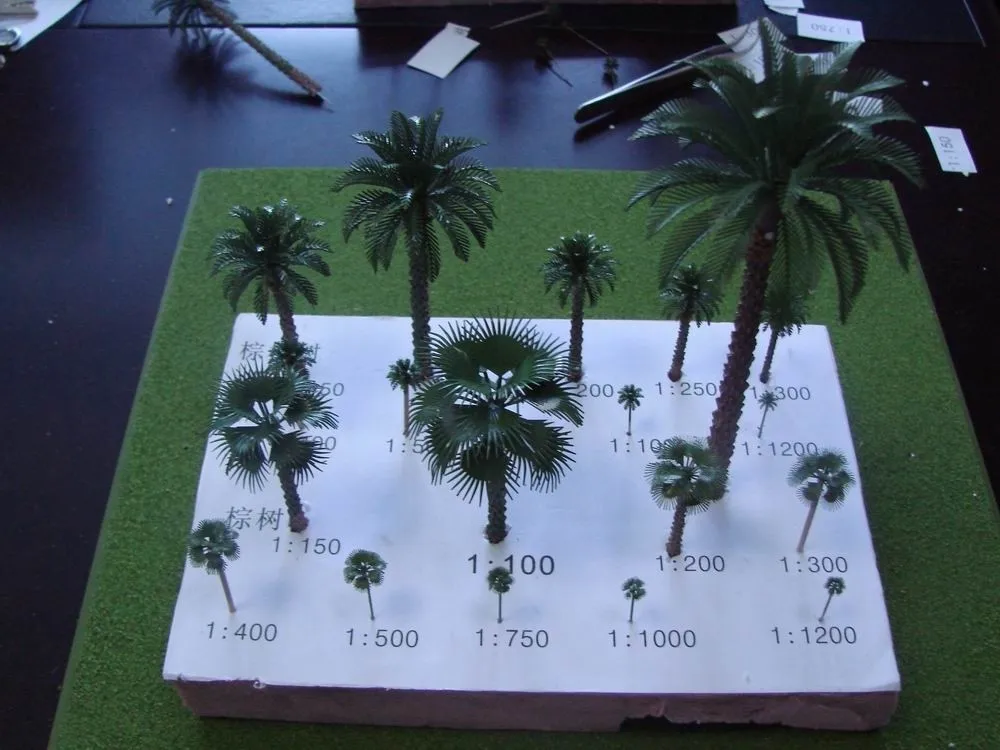 1/500 3 см масштаб пальмы с медными листьями Cocos nucifera модель пальмы для пейзажа поезд макет конструкций