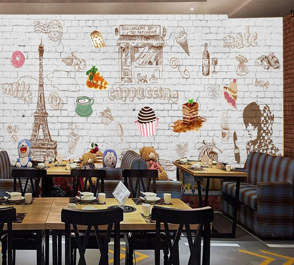 Прямая доставка на заказ обои в европейском и американском стиле кирпичная стена