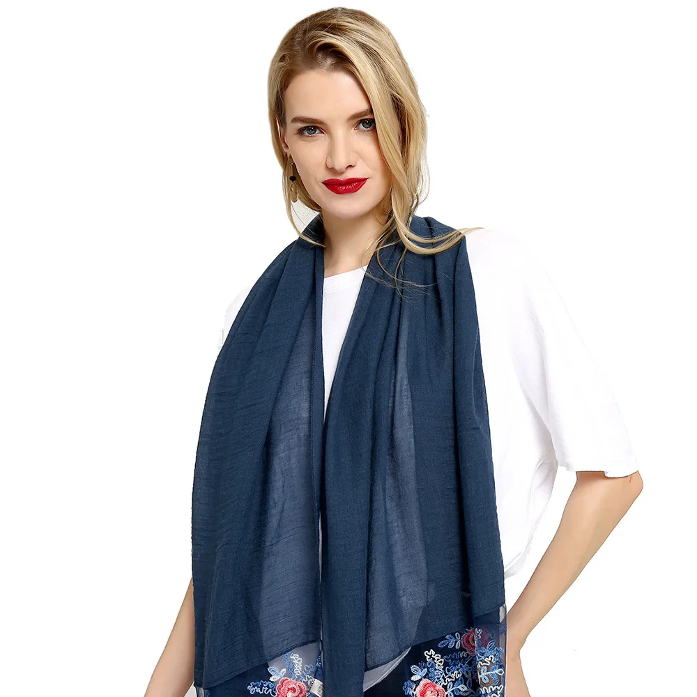 Чистая Пряжа маленькая Роза ногтей бисера леди шарф мода сто-набор вышитые из