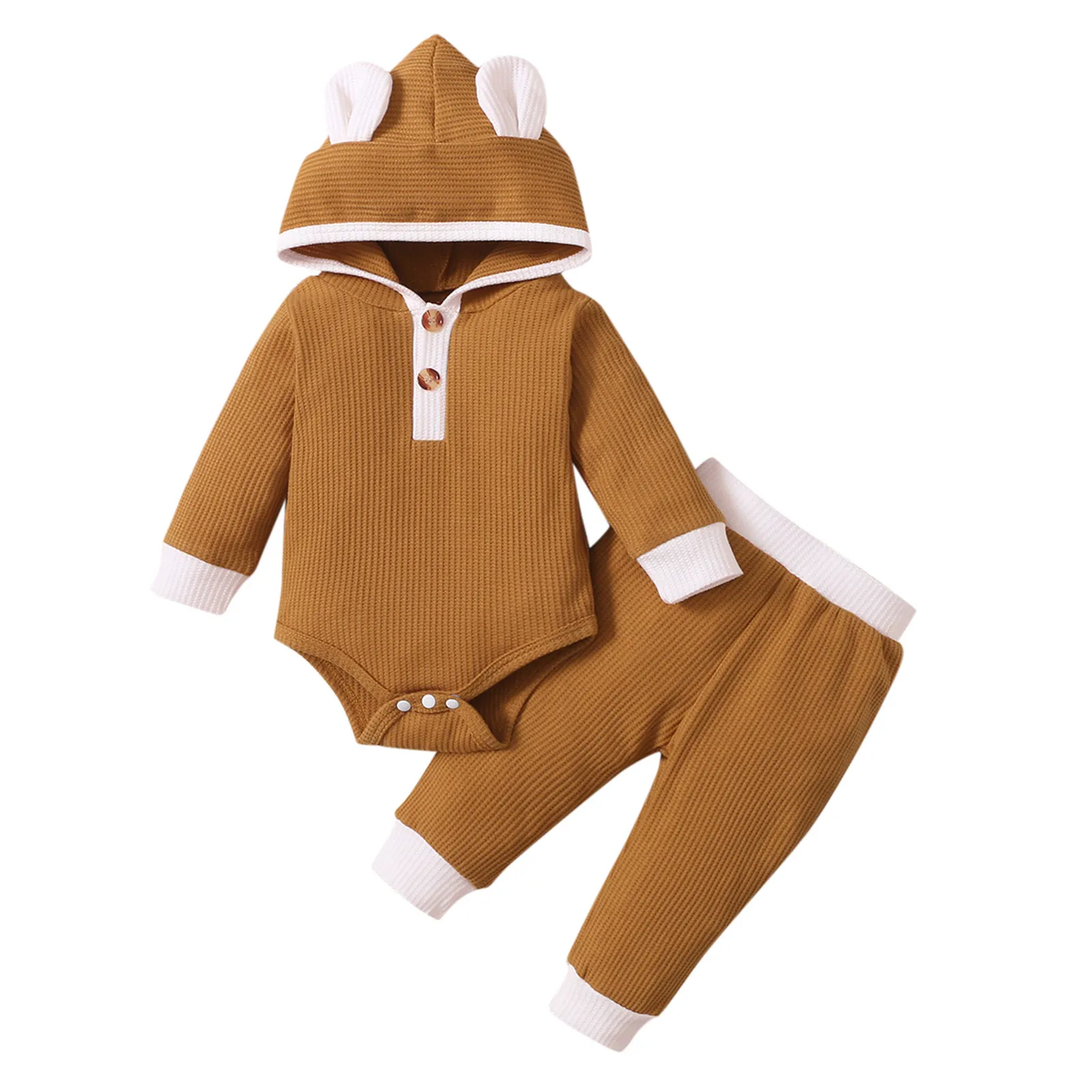 Зимняя одежда для новорожденных мальчиков и девочек комплект из 3 предметов