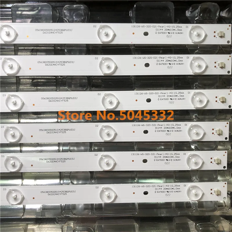 Светодиодная лента для PANA SONIC 32 TV TC 32AS500C 32A400U 32A400B V320HWSD06 100% WS 131126 021 Pear1 A3 320 мм 3