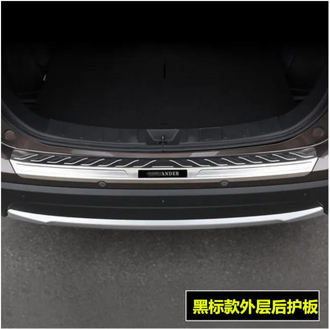 Протектор для внутреннего и внешнего заднего бампера из нержавеющей стали