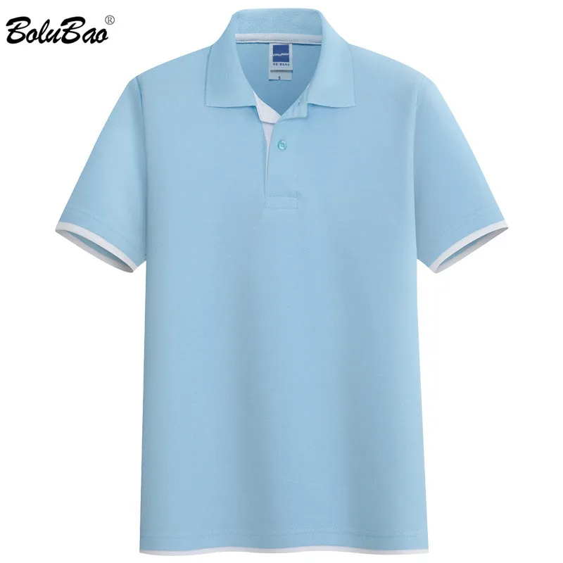 

BOLUBAO брендовая мужская Однотонная рубашка поло летняя новая мужская Тонкая рубашка-поло с высокой улицей модная повседневная мужская рубаш...