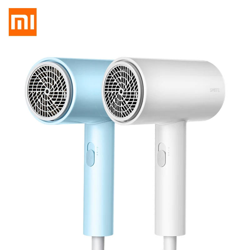 Новое поступление Xiaomi мягкий фен для волос с отрицательными ионами Молодежная версия быстрая и сухая портативная 1800 Вт Профессиональный бесшумный фен для волос