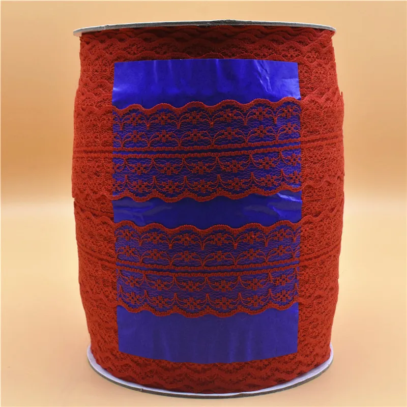 Оптовая продажа белый цвет 300 ярдов/рулон красивая фотография 45 мм кружевная