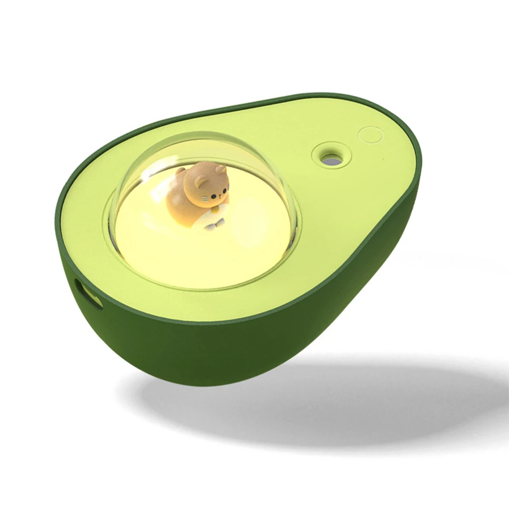 

Portable Humidifier USB Wireless Avocado Aroma Diffuser 1200mAh Battery Powered Air Humidificador with Night Atmosphere Light