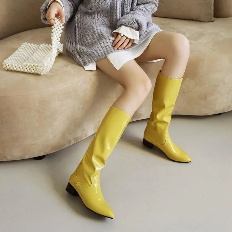 

Новинка 2021, осень и зима, Корейская версия нишевых тонких женских сапог, рыцарские сапоги на плоской подошве, тонкие ботинки с острым носком
