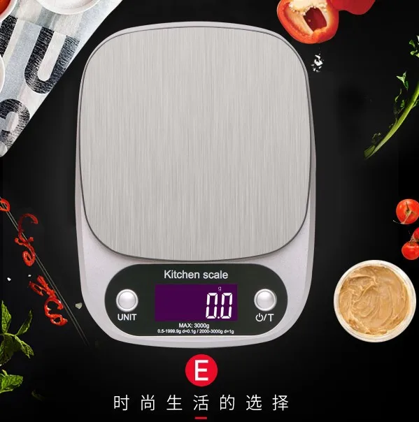 Электронные кухонные весы из нержавеющей стали точный домашний безмен для