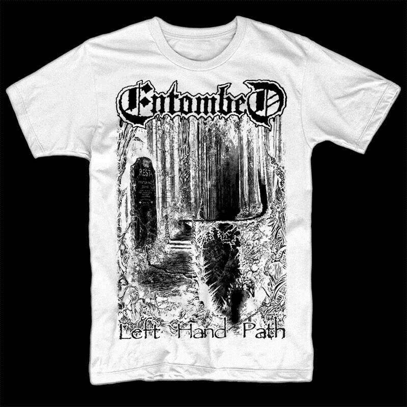 

Entombed - Left Hand Path T Shirt White Death Metal