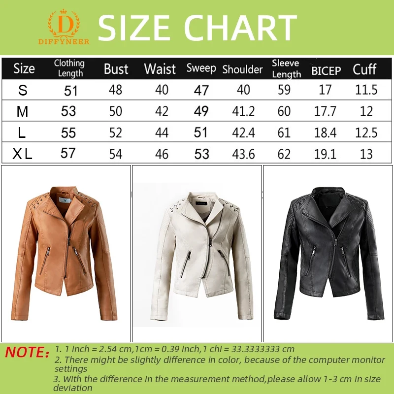 New Autumn Women Faux Leather Jacket Casual Soft PU Slim Black Motorcycle Punk Leather Coat Female Zipper Outerwear Women Coats