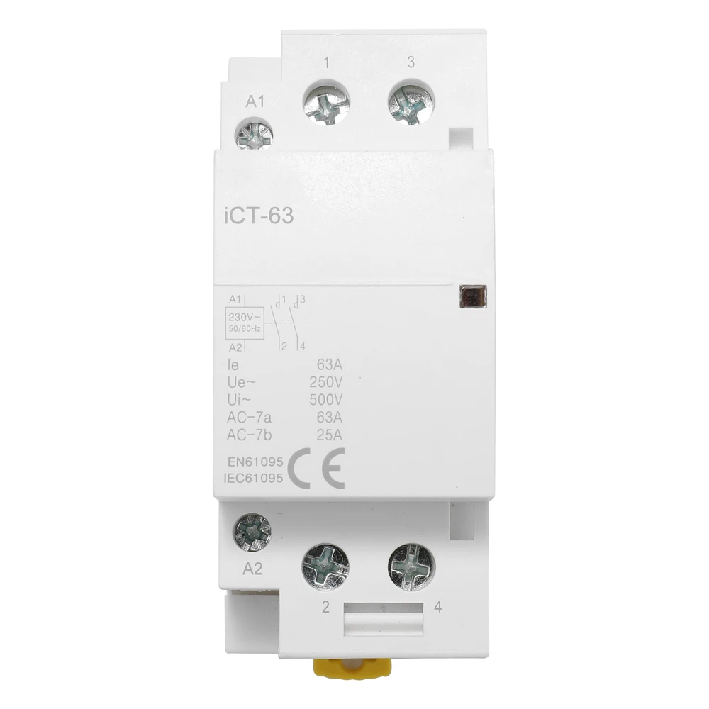 220V 50/60HZ Din rail бытовой AC Контактор В соответствии с стандартом 16A Американская