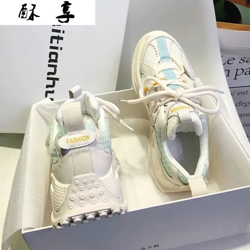 

Women's Vulcanized Shoes Fashion 2021 Spring Comfortable Platform Sneakers Color Matching Women Casual Shoes Zapatos De Mujer