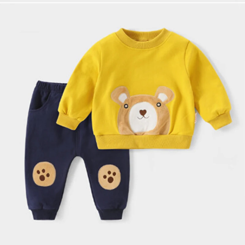 Весенняя детская одежда костюм Осень зима для маленьких мальчиков наряд детский