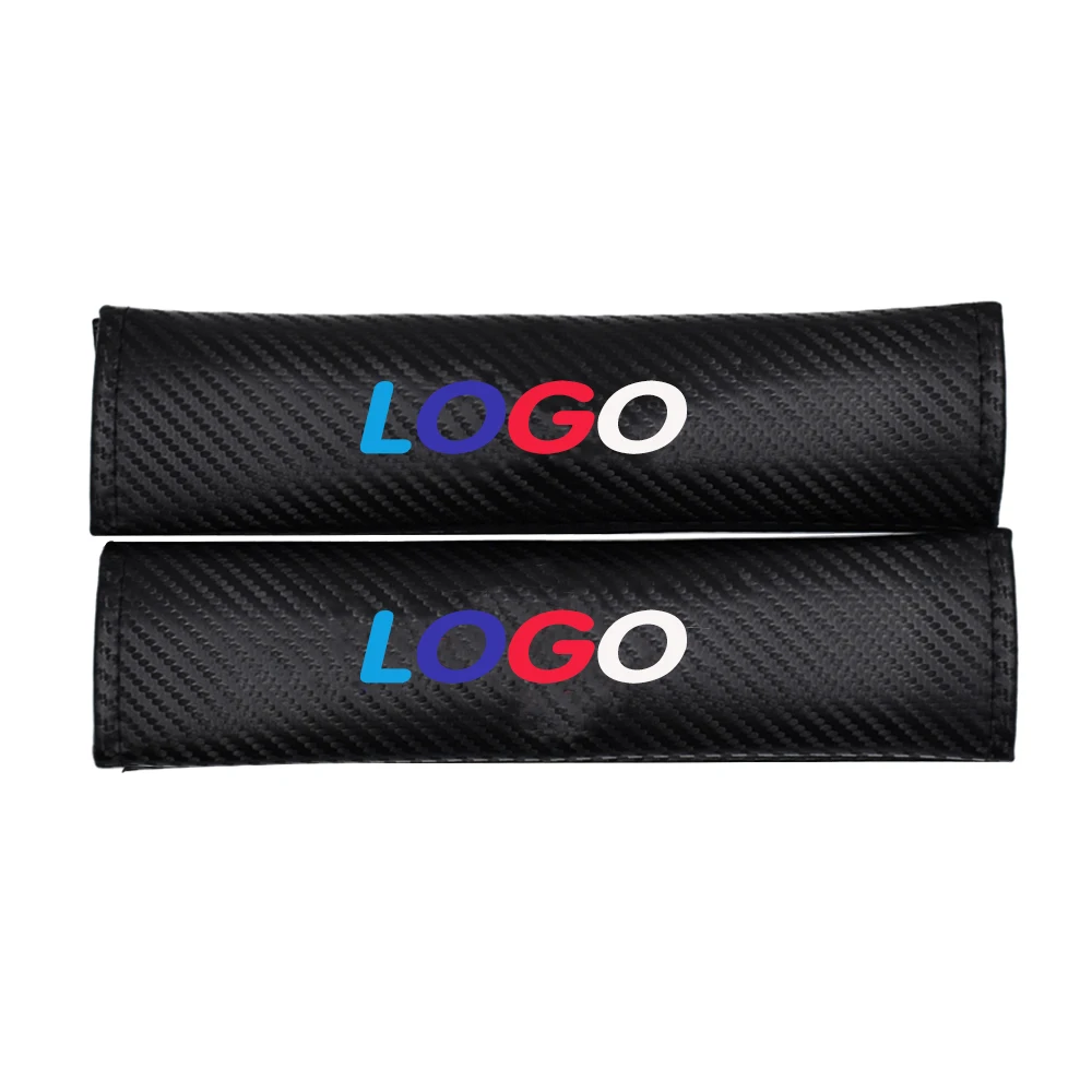 

Car safety belt cover protector logo customize for M power seat belt pads shoulder padding for BMW E90 E46 E84 G30 X1 X3 X5 F22