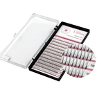 Готовые объемные ресницы для наращивания 2D 3D 4D 5D, длинные стебли, очень мягкие шелковые норковые ресницы