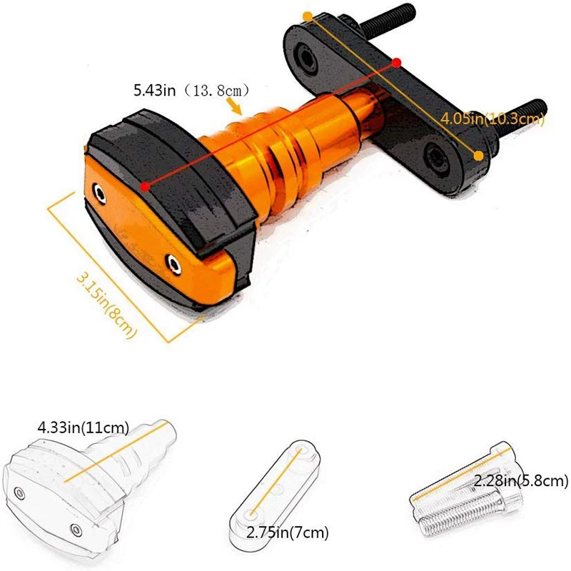 Модификация мотоцикла детали корпус падающий стержень рамка слайд фотослайдер