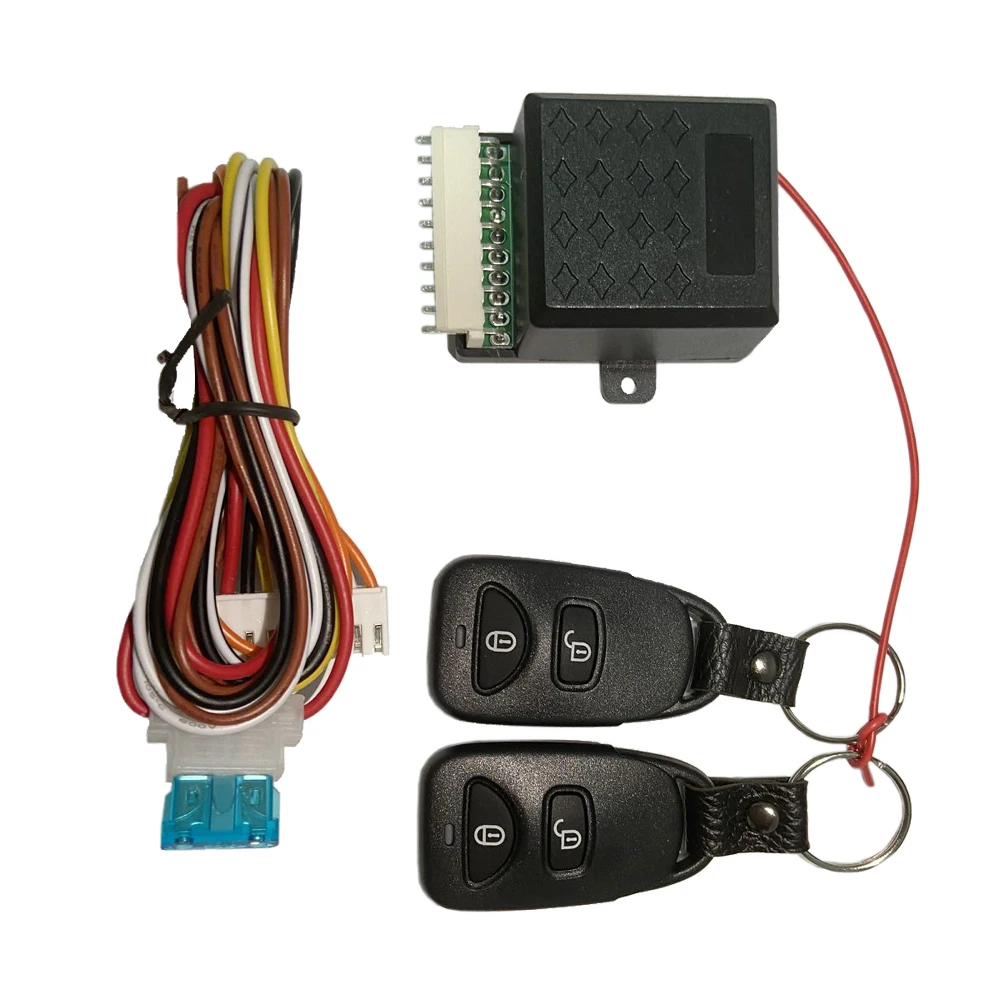 Универсальная автомобильная система блокировки двери без ключа 12 В С 2 пультами