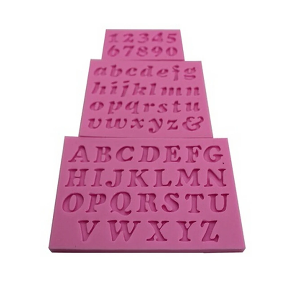 

0-9 Numbers Letter Shape Silicone Mold 3D Hand Made Sucker Sticks Chocolate Cake Jelly Candy Mold With Sticks Party Decoration